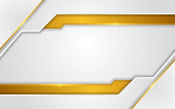 Modern white background combination with line gold vector