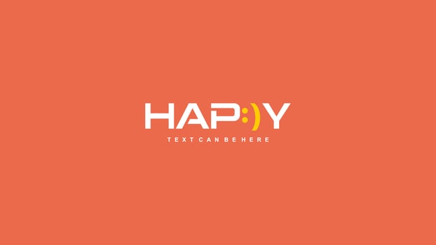 Happy Logo Icon vector
