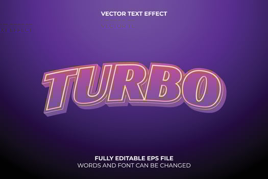 Editable 3D Vector Text Effect Template