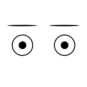 Looking Eyes Cartoon vector