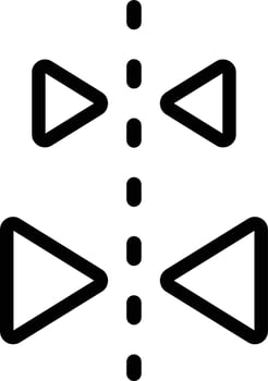 Mirror image Vector Icon Design Illustration