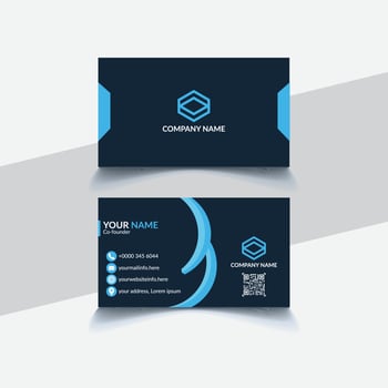 Unique Modern Business Card Design vector