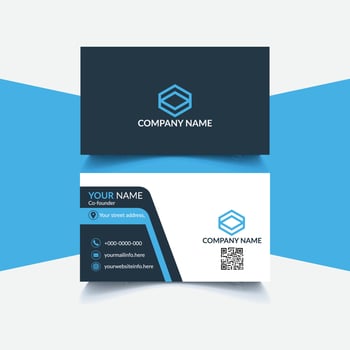 Unique Modern Business Card Design vector
