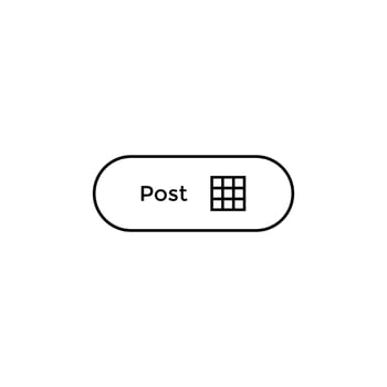 Post photo button vector. Social media Icon vector