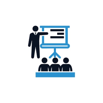 business presentation, training room , teaching room vector