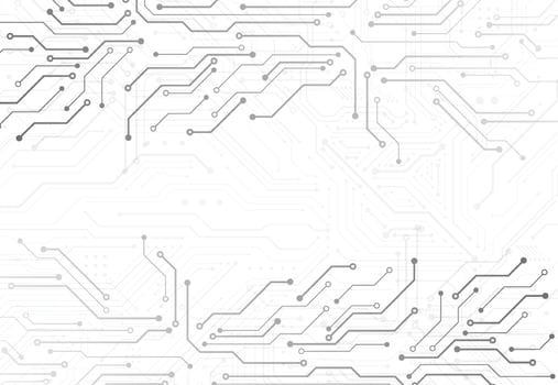 Abstract digital background with technology circuit board texture. Electronic motherboard illustration. Communication and engineering concept. Vector illustration