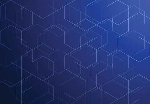 Abstract technology lines and dots connection background. Geometric design. Vector illustration