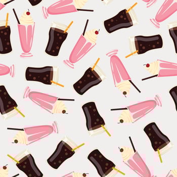 ice cream seamless pattern background . Seamless pattern with ice cream background vector