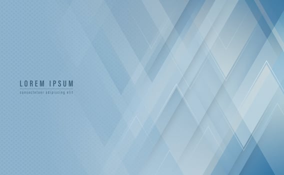 Blue triangular shapes modern abstract background. Vector illustration