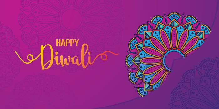 Happy diwali vector illustration festive diwali and deepawali the indian festival of lights on color background