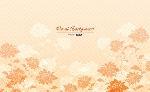 Floral background design. Vector illustration