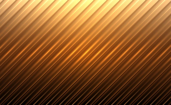 Geometric abstract background with gold lines striped and light shiny. Vector illustration