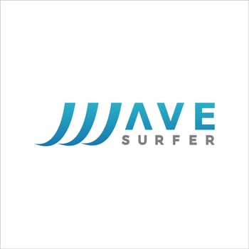 Wave Surfer Logo Vector