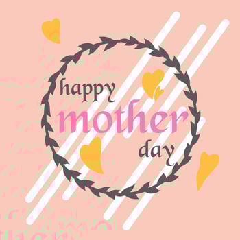 happy mother's day expression design, simple and cool vector