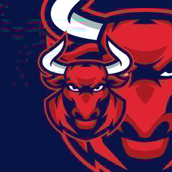 Bull Esports Logo Templates vector