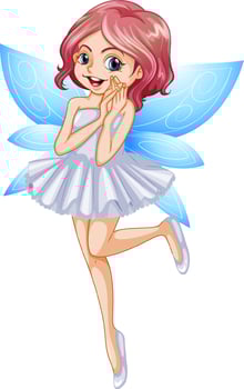 Beautiful fairy girl cartoon character vector