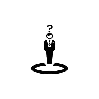 business decision icon vector