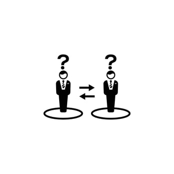business decision icon vector