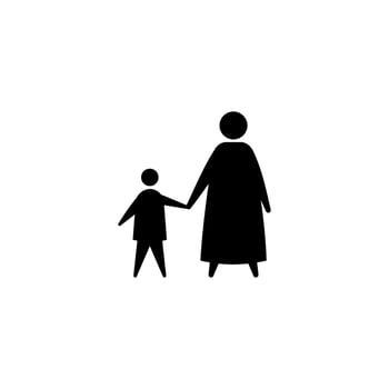 family silhouette avatar vector