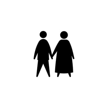 family silhouette avatar vector