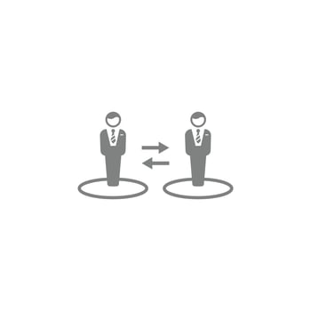 business decision icon vector