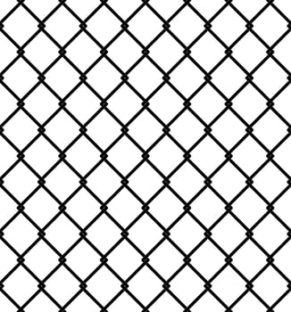 outline steel wire mesh seamless pattern vector