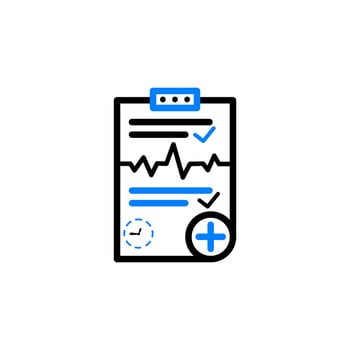 Diagnosis , health, medical, patient, Diagnostic Report Icon vector