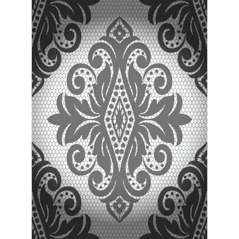 Seamless white floral lace pattern vector