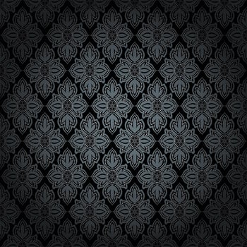 Seamless damask pattern vector