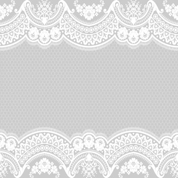 Seamless flower lace pattern vector