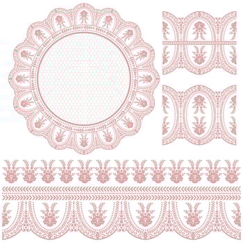 Vector Floral Frame Set