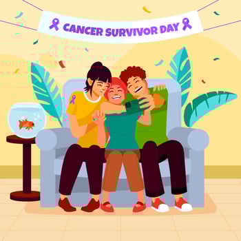 Supporting A Friend With Cancer vector