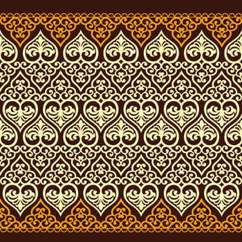 seamless damask pattern vector