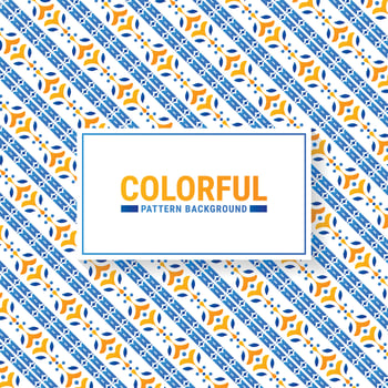 Colorful abstract geometric pattern design vector