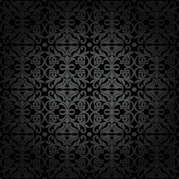 Vector vintage damask pattern design