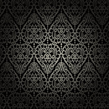 Vector vintage damask pattern design