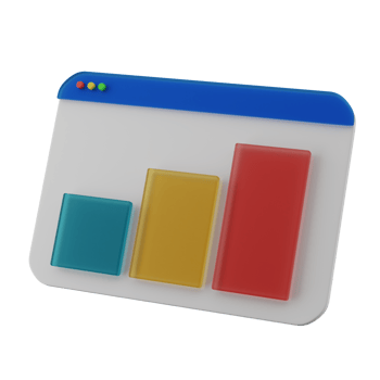 3D illustration dashboard tech icon png