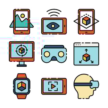 Virtual Reality Technology vector