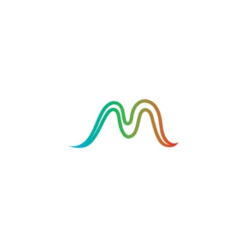 M Letter Logo Template vector