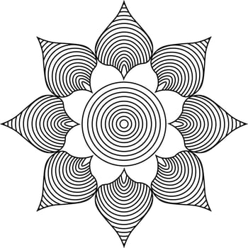 Mandala coloring pages vector