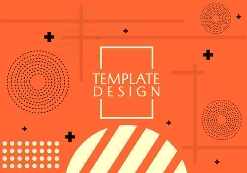 orange color background design with geometric elements. used to design banners, websites, posters vector