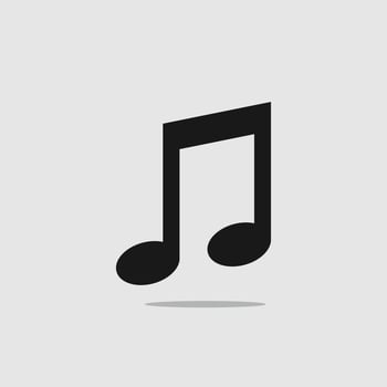 Music symbol icon vector. vector