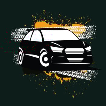 American Muscle Car Logo Vector.Vintage design, old style or classic car garage, shop, car restoration repair and racing, retro concept vector