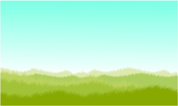 grassy landscape, grassy field vector