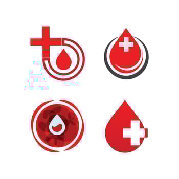 Blood illustration logo vector