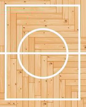 wooden parquet  basketball  center  layout vector