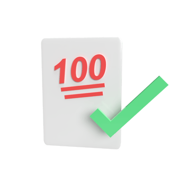 value 100 3d model cartoon style. render illustration png