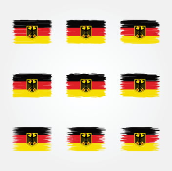 Germany Flag Brush. National Flag vector