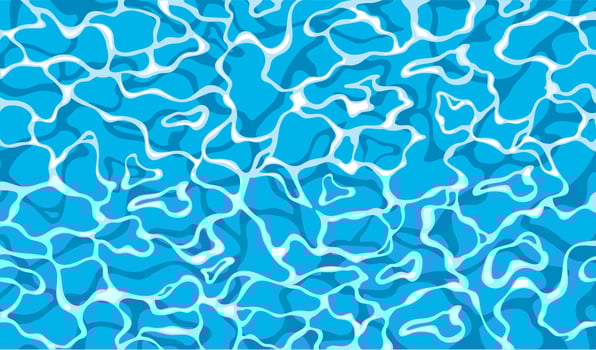 Texture of water. Blue water texture background in vector illustration