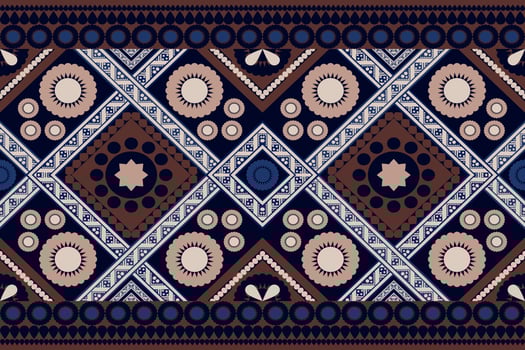 Abstract design with geometric shapes interspersed with beautiful patterns. vector